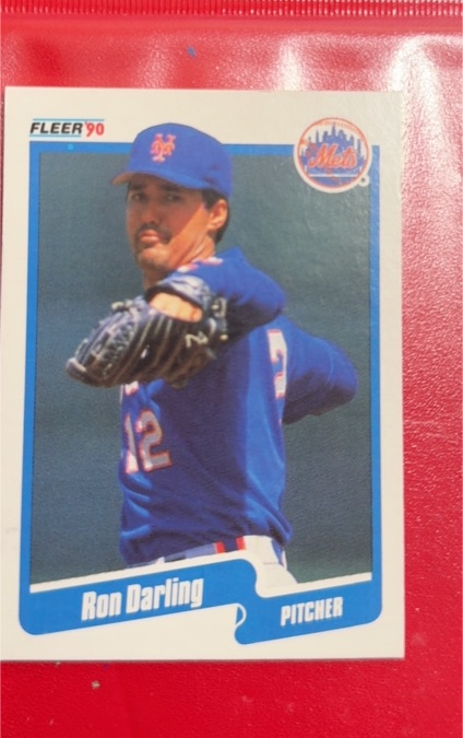 1990 Fleer #201 Ron Darling — front