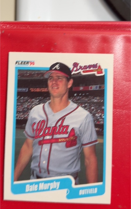 1990 Fleer #591 Dale Murphy — front
