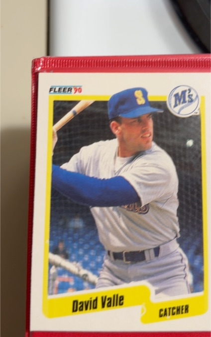1990 Fleer #527 Dave Valle — front
