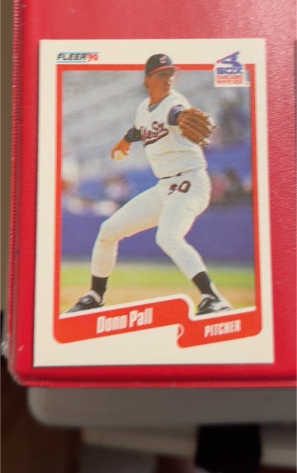 1990 Fleer #543 Donn Pall — front