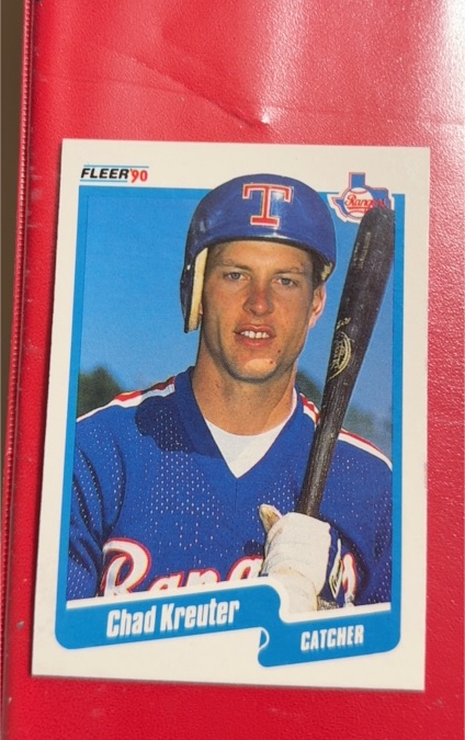 1990 Fleer #303 Chad Kreuter — front