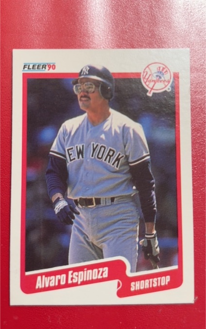 1990 Fleer #441 Alvaro Espinoza — front