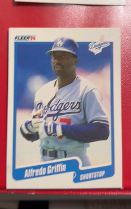 1990 Fleer #395 Alfredo Griffin — front