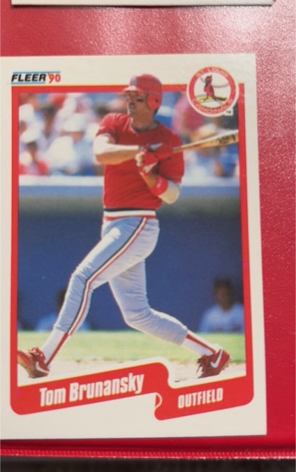 1990 Fleer #242 Tom Brunansky — front
