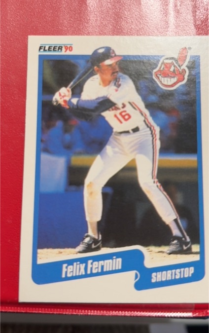 1990 Fleer #492 Felix Fermin — front