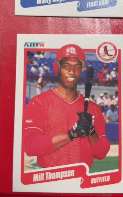 1990 Fleer #262 Milt Thompson — front