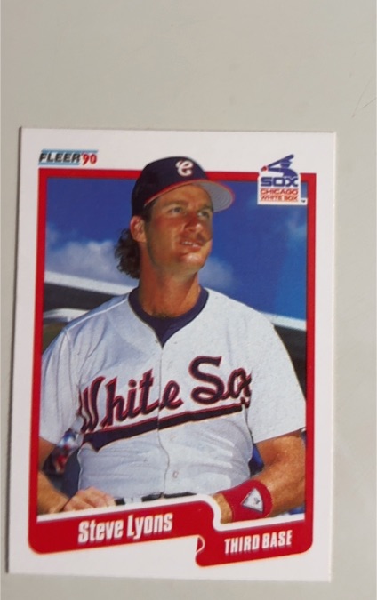 1990 Fleer #103 Steve Lyons — front