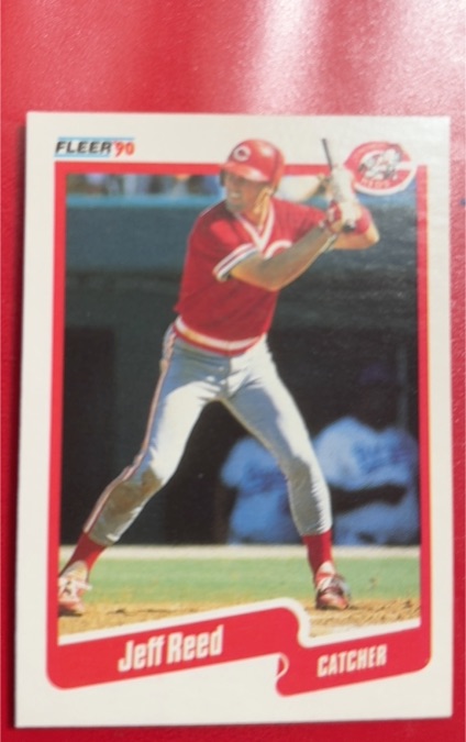 1990 Fleer #429 Jeff Reed — front