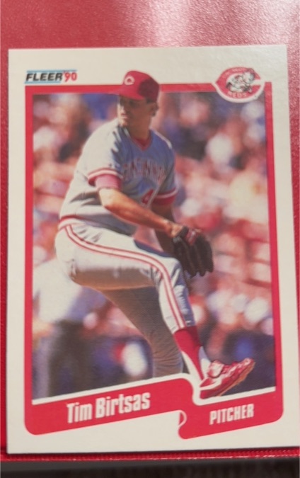 1990 Fleer #414 Tim Birtsas — front