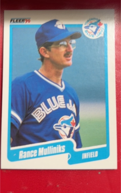 1990 Fleer #91 Rance Mulliniks — front