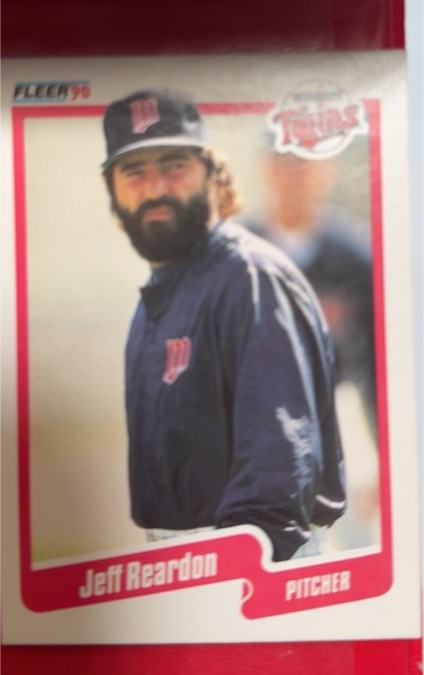 1990 Fleer #385 Jeff Reardon — front