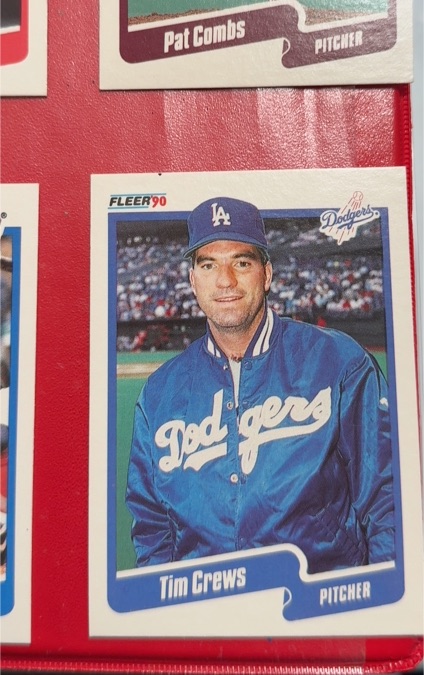 1990 Fleer #390 Tim Crews — front