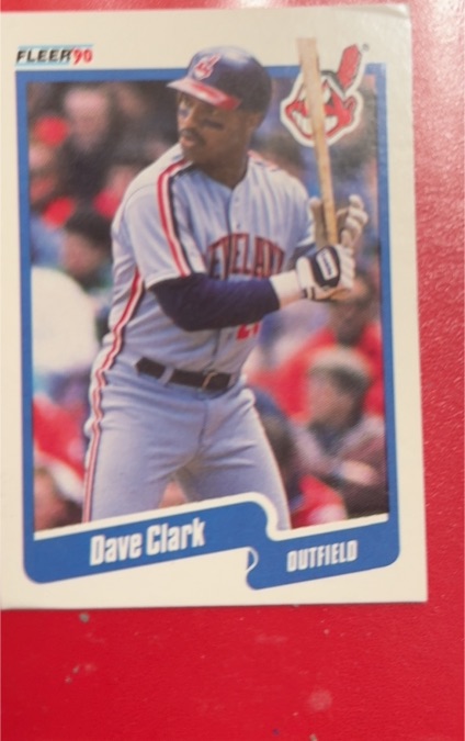 1990 Fleer #90 Dave Clark — front
