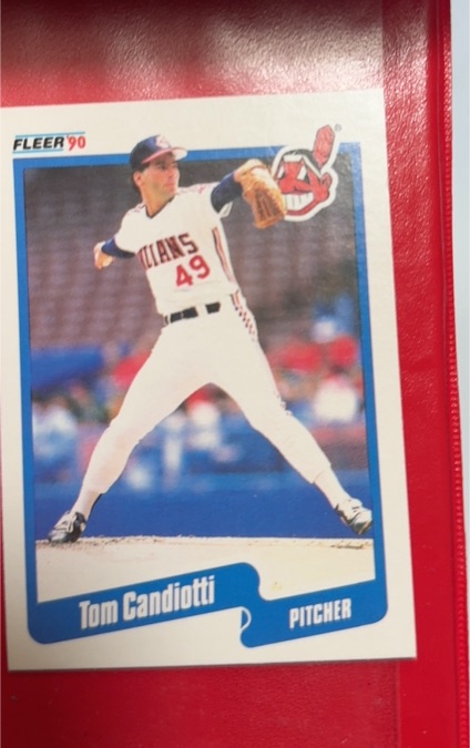1990 Fleer #488 Tom Candiotti — front