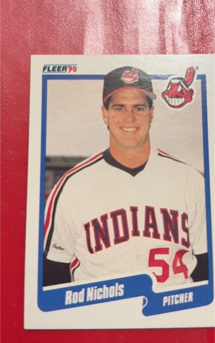 1990 Fleer #497 Rod Nichols — front