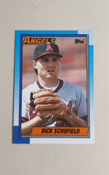 1990 Topps #189 Dick Schofield California Angels — front
