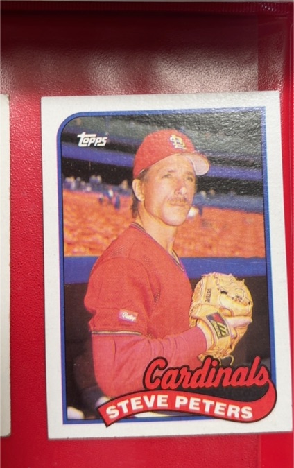 1989 Topps #482 Steve Peters — front