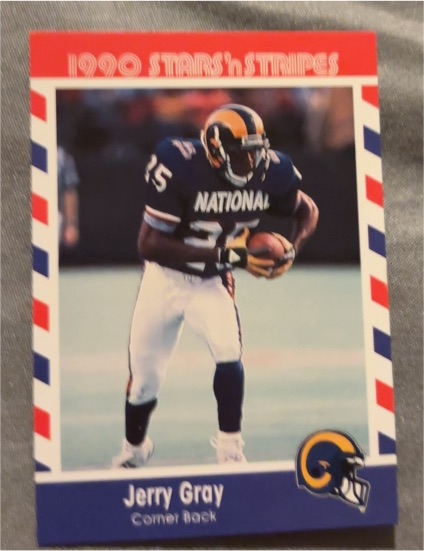 1990 Fleer Stars 'n Stripes #49 Jerry Gray — front
