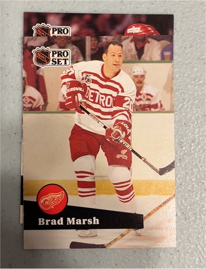1991-92 Pro Set #378 Brad Marsh — front