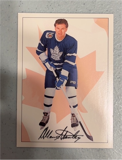 1991-92 Ultimate Original 6 #75 Allan Stanley — front