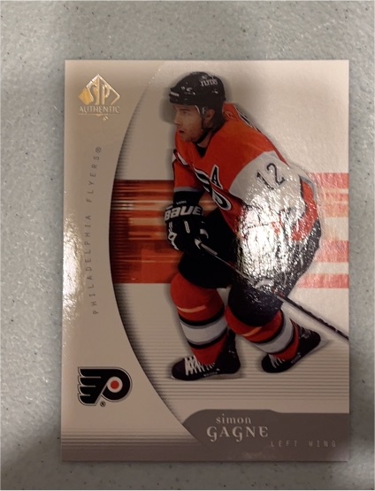2005-06 SP Authentic #Simon Gagne — front