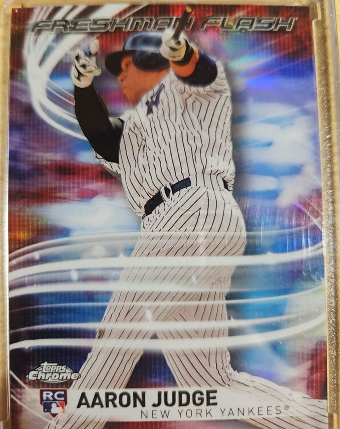 2017 Topps Chrome #FF-11 Aaron Judge Freshman Flash Rookie RC — front