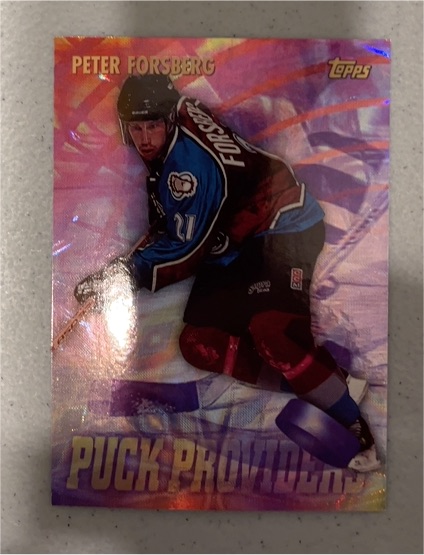 1998-99 Topps Season's Best Puck Providers #SB21 Peter Forsberg — front