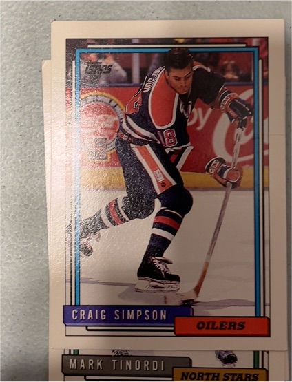 1992-93 Topps #356 Craig Simpson — front