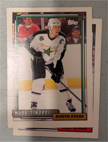 1992-93 Topps #4 Mark Tinordi — front