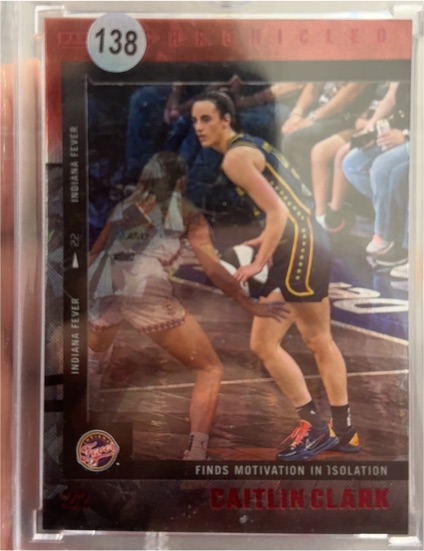2025 Panini Chronicled #47 Caitlin Clark Finds Motivation in Isolation — front