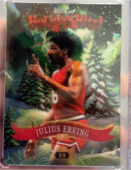 2025 Wild Card Holiday Hits 2/3 Julius Erving — front