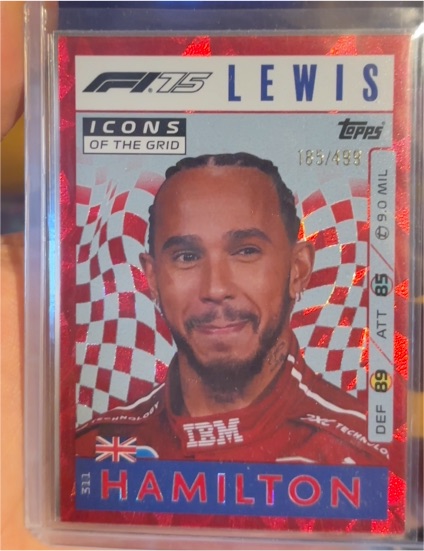 2025 Topps Turbo Attax #311 Lewis Hamilton Icons of the Grid — front