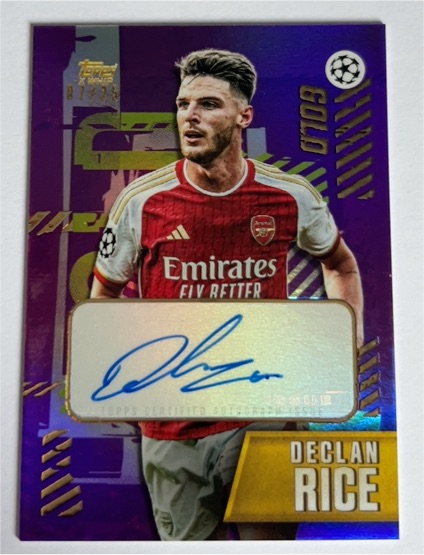 2023 Topps X Whip UEFA Champions League #SOU2 Declan Rice — front