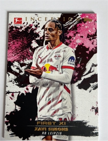2025 Topps Inception First XI #Xavi Simons RB Leipzig — front