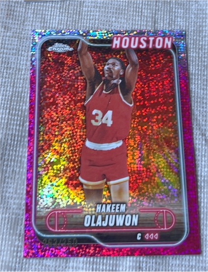 2024-25 Topps Chrome #115 Hakeem Olajuwon — front