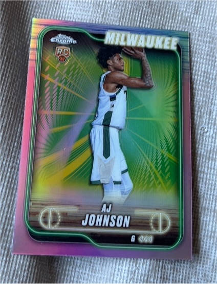 2024-25 Topps Chrome #145 AJ Johnson — front
