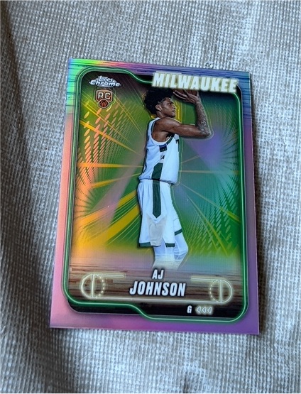 2024-25 Topps Chrome #145 AJ Johnson — front