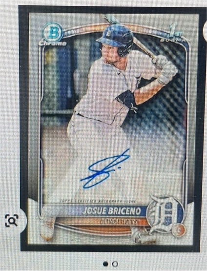 2025 Bowman Chrome #CPA-JB Josue Briceno — front