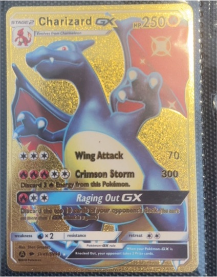 2018 Pokémon Hidden Fates #SV49 Charizard GX — front