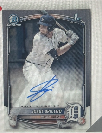 2025 Bowman Chrome #CPA-JB Josue Briceno — front
