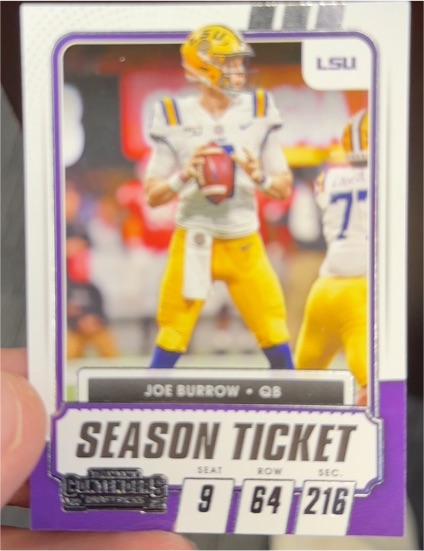 2021 Panini Contenders Draft Picks #18 Joe Burrow — front