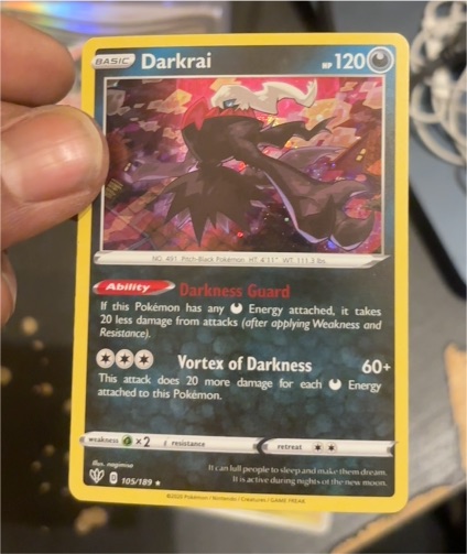2020 Pokemon Darkness Ablaze #105 Darkrai — front