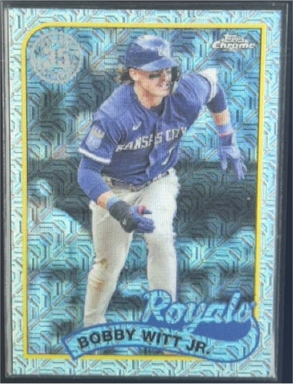 2024 Topps Series 2 1989 Topps Chrome Silver Pack Mojo #2T89C-11 Bobby Witt Jr. — front