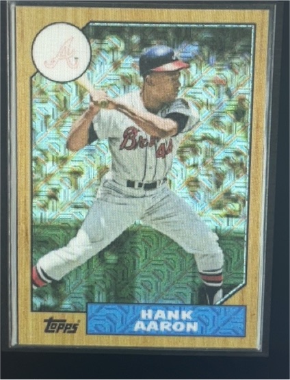 2017 Topps 1987 Topps Baseball Chrome #87-HA Hank Aaron — front
