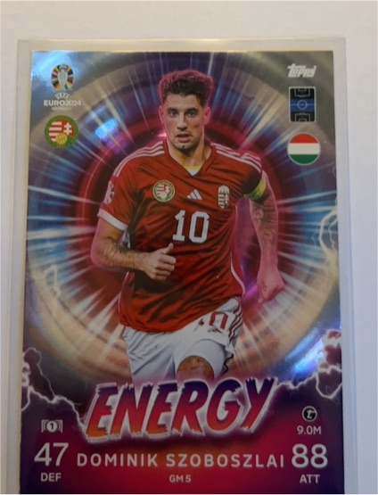 2024 Topps Match Attax UEFA Euro #GM5 Dominik Szoboszlai Energy — front