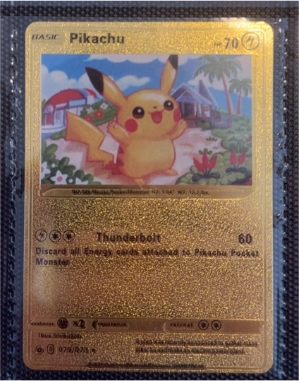 2021 Fan Art #075 Pikachu — front