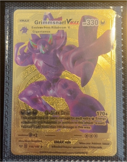 2020 Pokemon Sword & Shield VMAX #115 Grimmsnarl VMAX — front