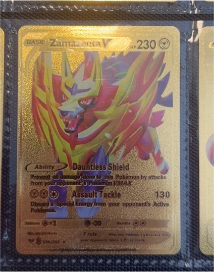 2020 Pokémon #139 Zamazenta V — front