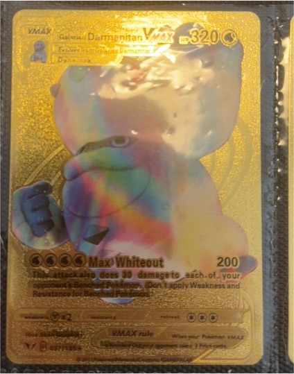 2023 Pokemon TCG #037 Galarian Darmanitan VMAX — front