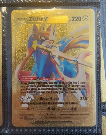 2019 Pokémon #138 Zacian V — front